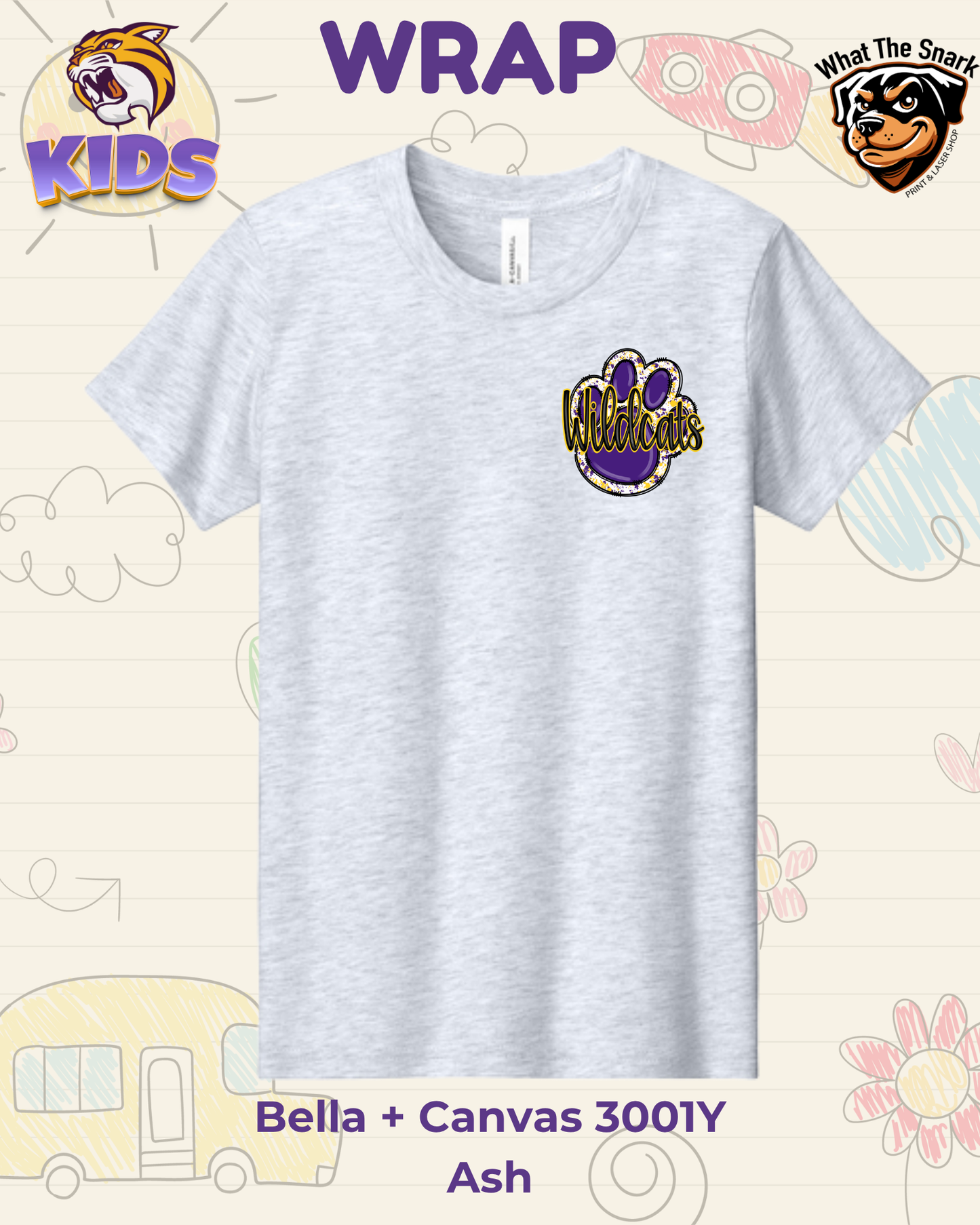 WRAP Livin' the Wildcat Life Youth Tee