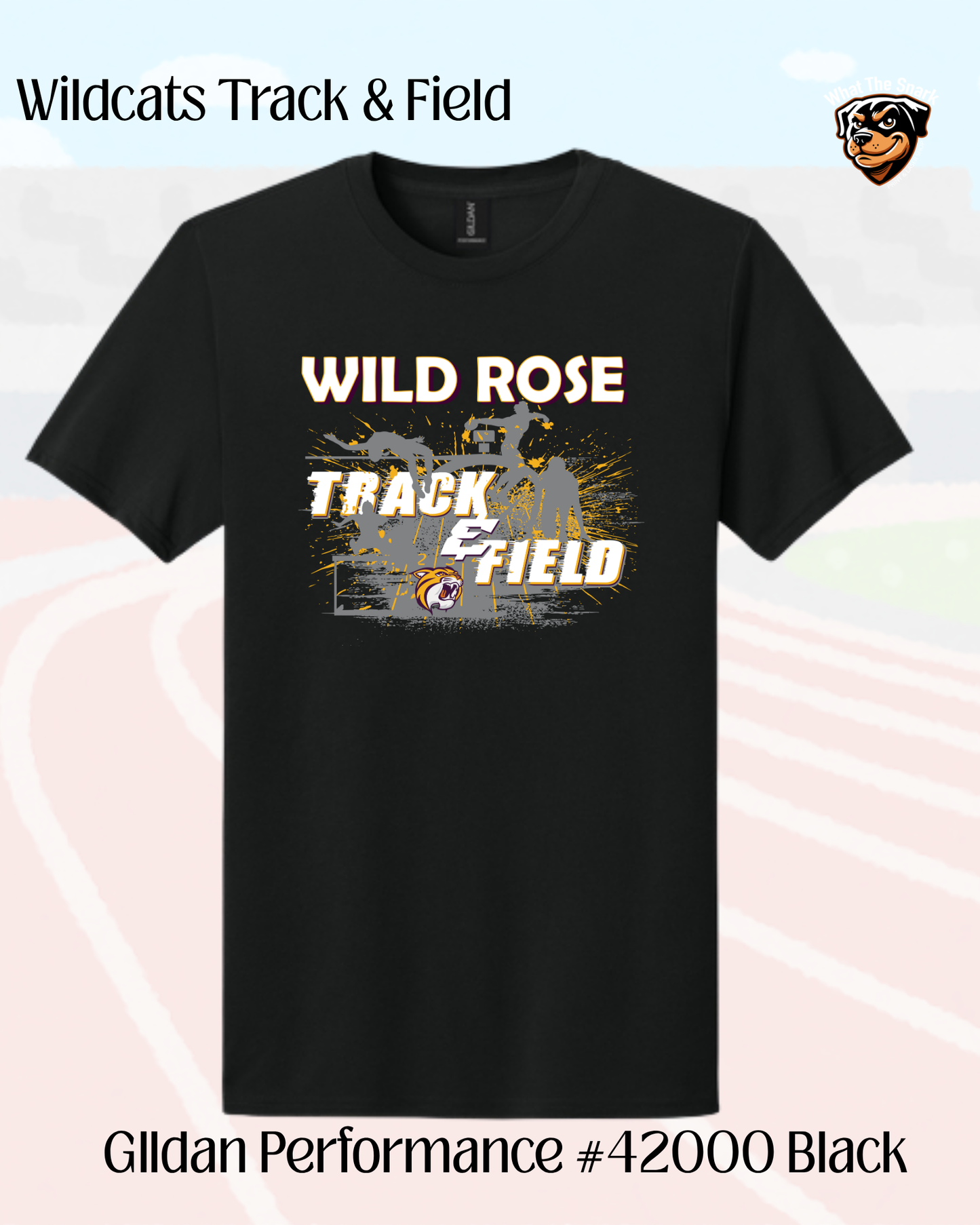 Wild Rose Track and Field Performance Tee Youth