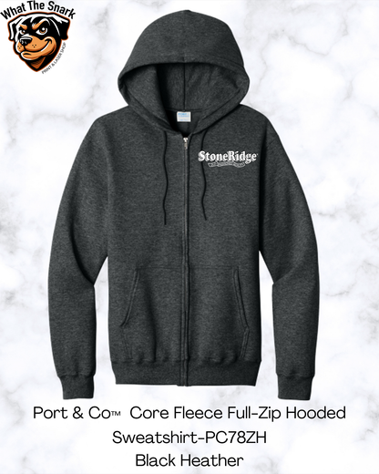 Port & Co Core Fleece Full-Zip Hooded Sweatshirt