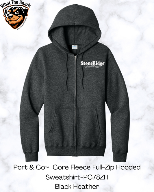 Port & Co Core Fleece Full-Zip Hooded Sweatshirt