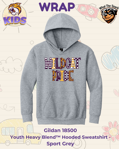 WRAP Wildcat Doodle Youth Hoodie