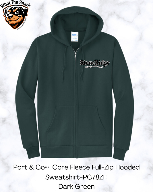 Port & Co Core Fleece Full-Zip Hooded Sweatshirt