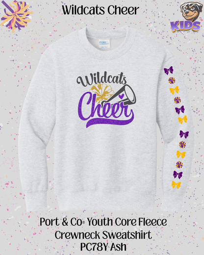 Wildcats Cheer Youth Crew Neck