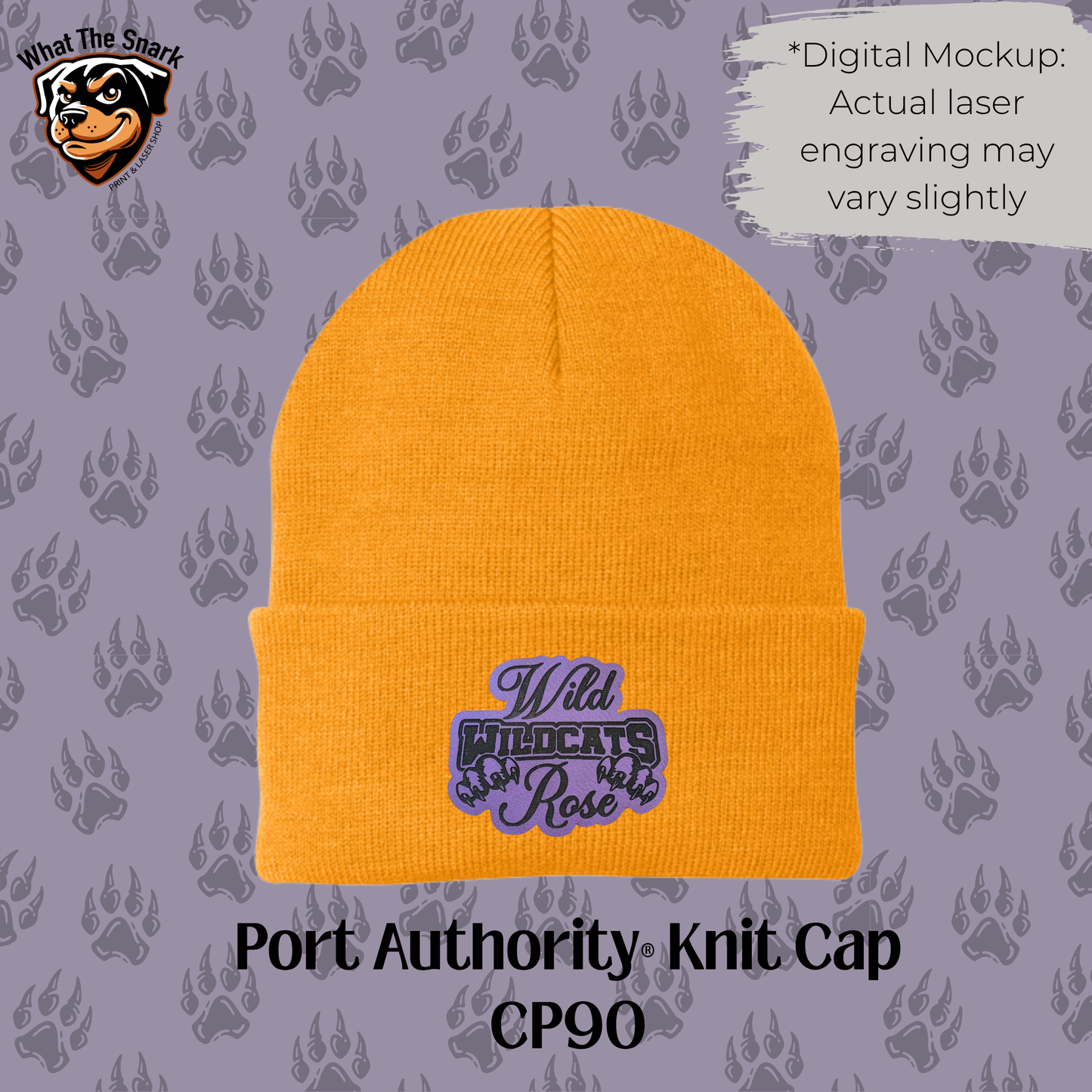 Wild Rose Wildcats Stacked Beanie