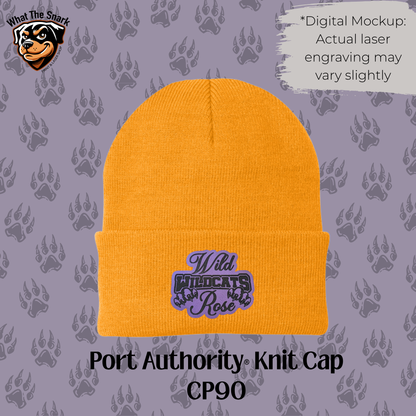 Wild Rose Wildcats Stacked Beanie