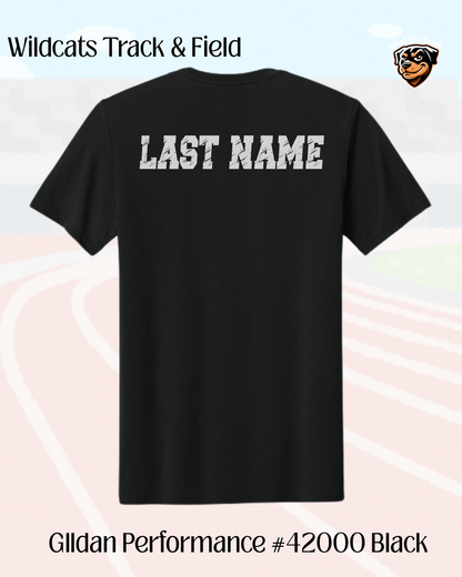 Wild Rose Track and Field Performance Tee Youth