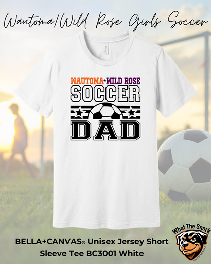 WWR Girls Soccer Dad Bella+Canvas Tshirt