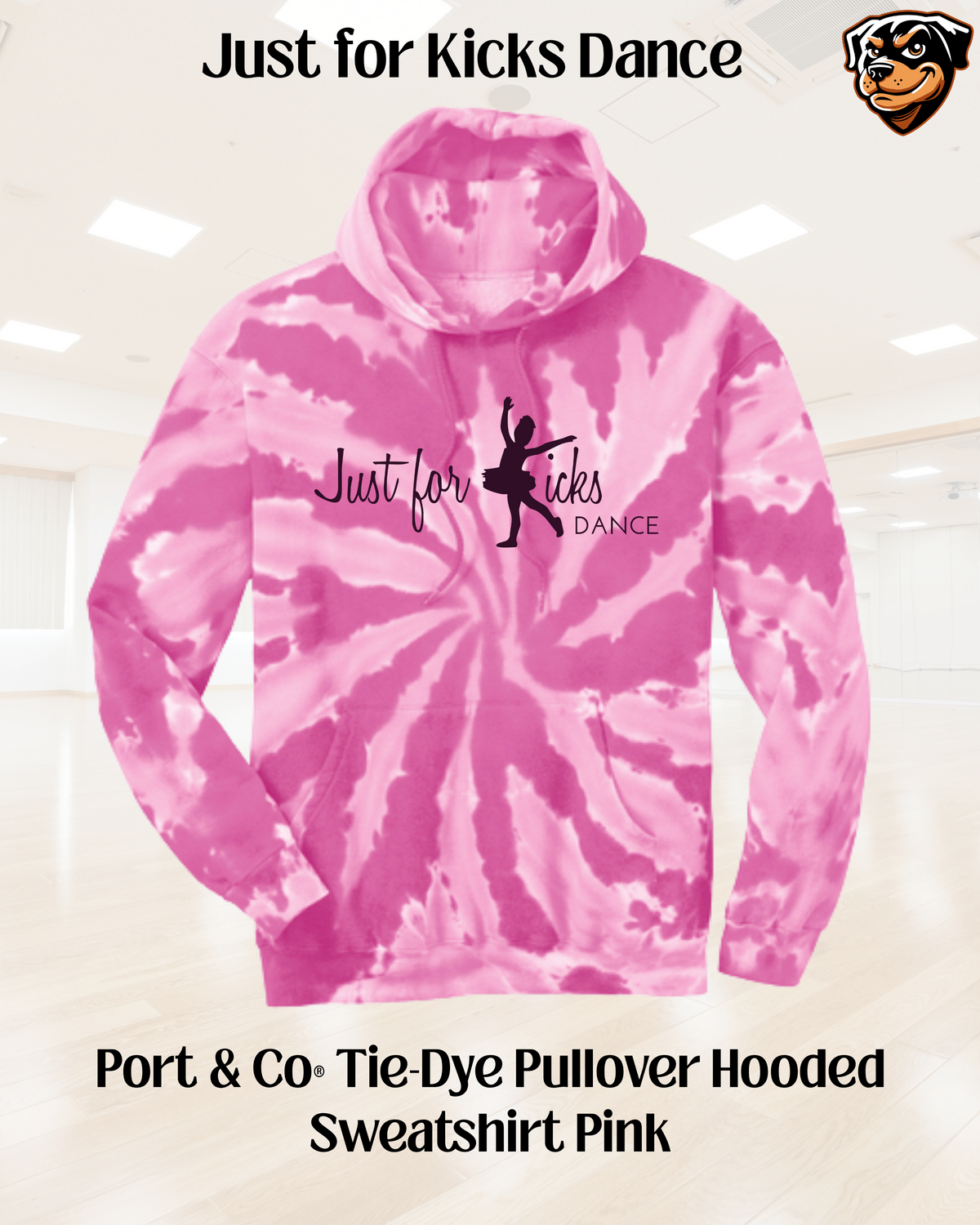 Just for Kicks Tie-Dye Adult Hoodie