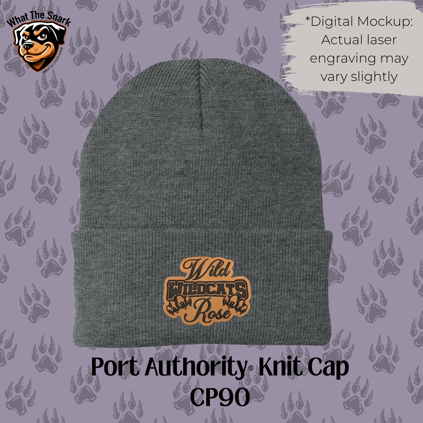 Wild Rose Wildcats Stacked Beanie