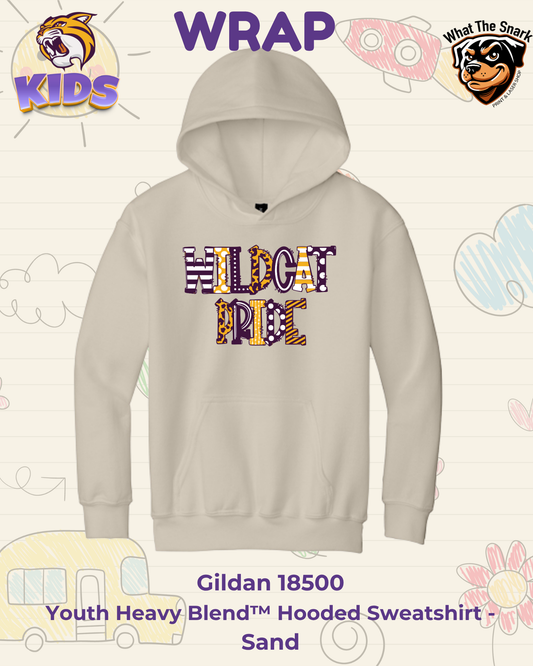 WRAP Wildcat Doodle Youth Hoodie