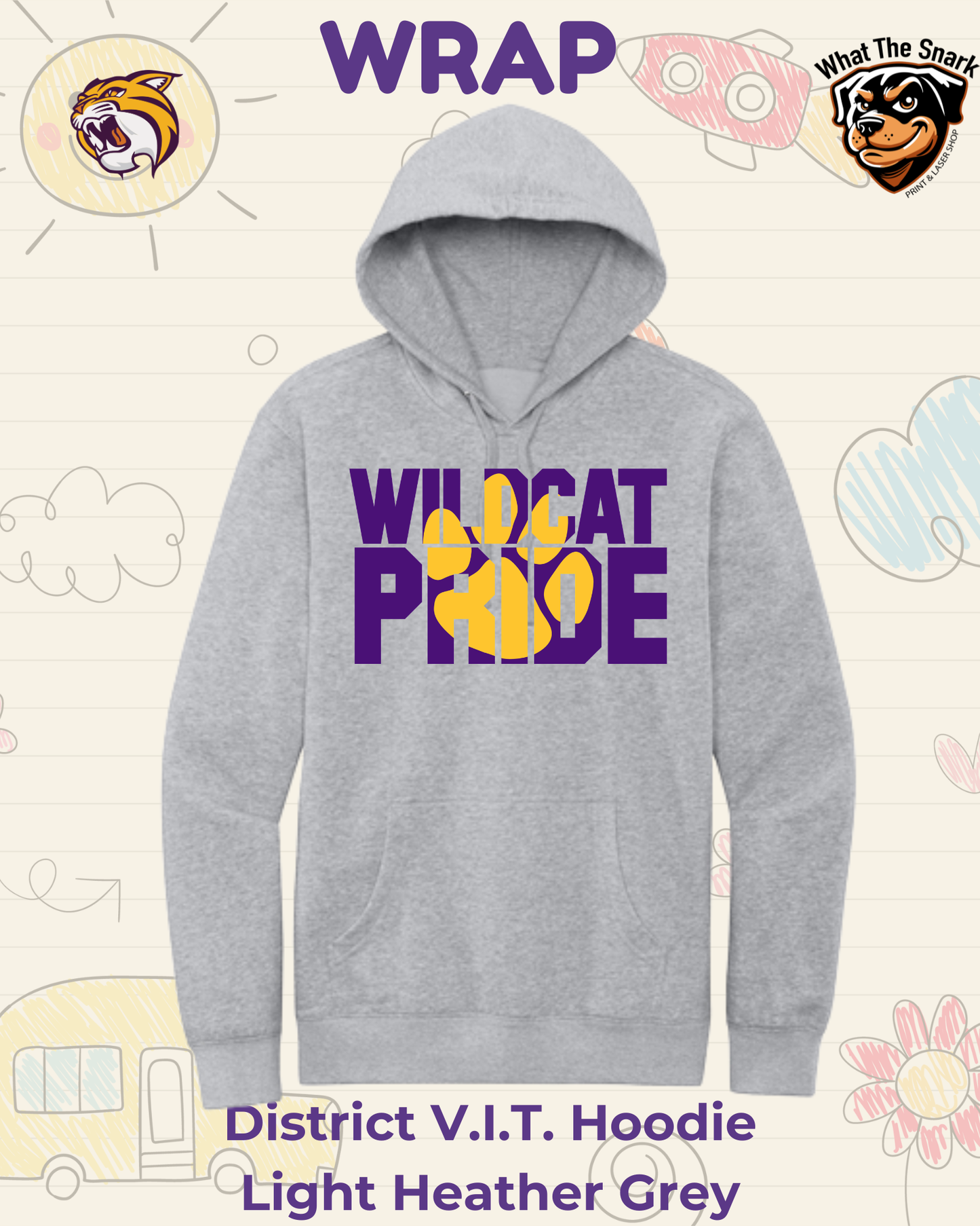 WRAP Wildcat Pride Adult Hoodie