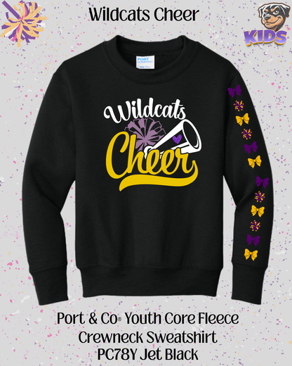 Wildcats Cheer Youth Crew Neck