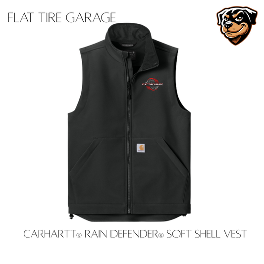 Flat Tire Garage Carhartt Soft Shell Vest