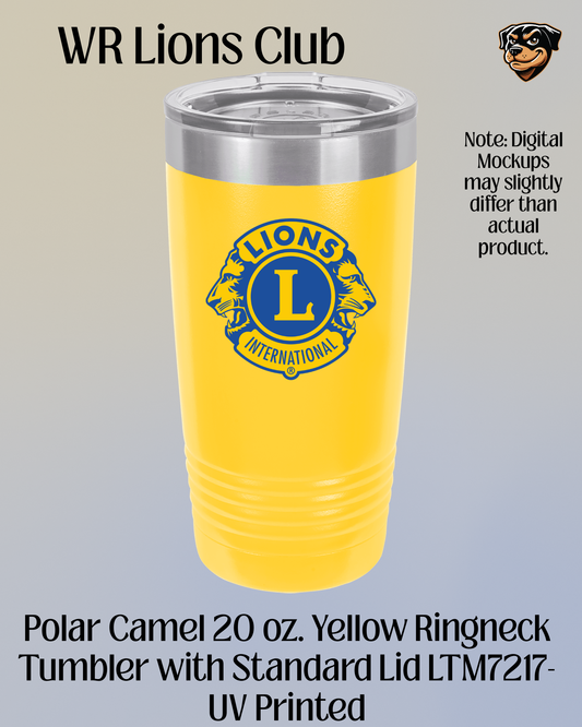 WR Lions 20 ounce Insulated Tumbler
