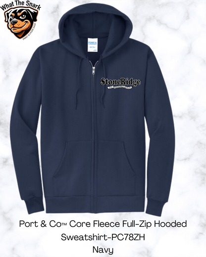 Port & Co Core Fleece Full-Zip Hooded Sweatshirt