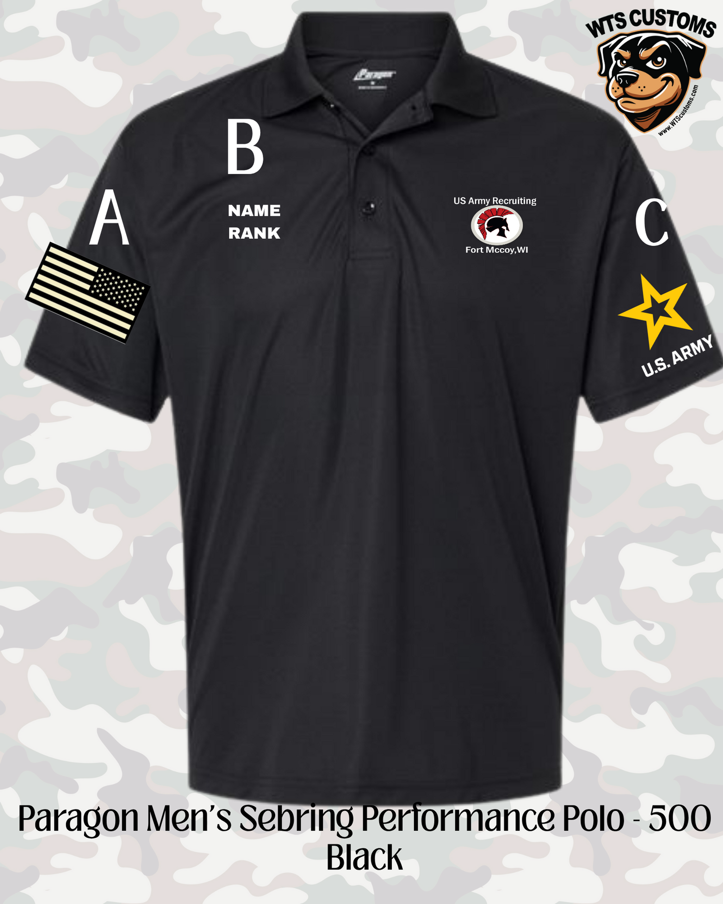 Fort Mccoy Logo Paragon Polo