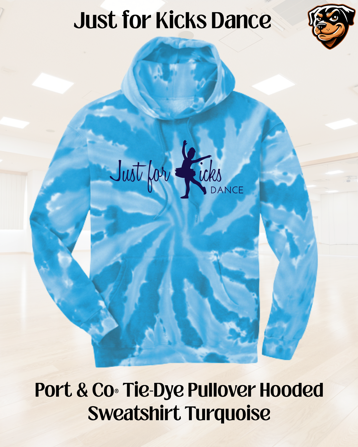 Just for Kicks Tie-Dye Adult Hoodie