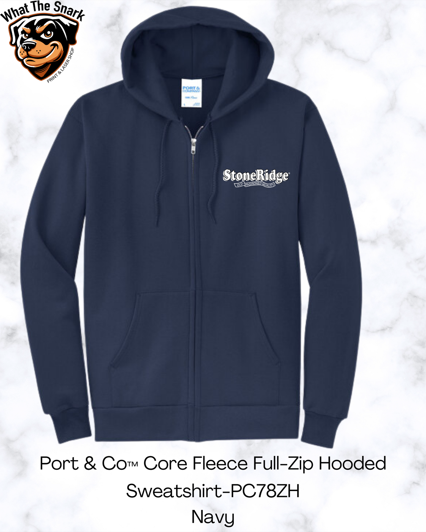 Port & Co Core Fleece Full-Zip Hooded Sweatshirt