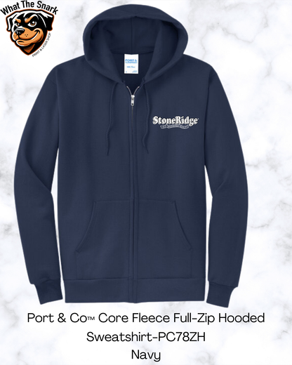 Port & Co Core Fleece Full-Zip Hooded Sweatshirt