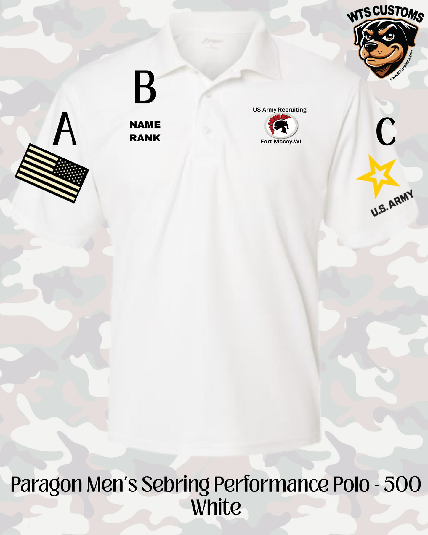 Fort Mccoy Logo Paragon Polo