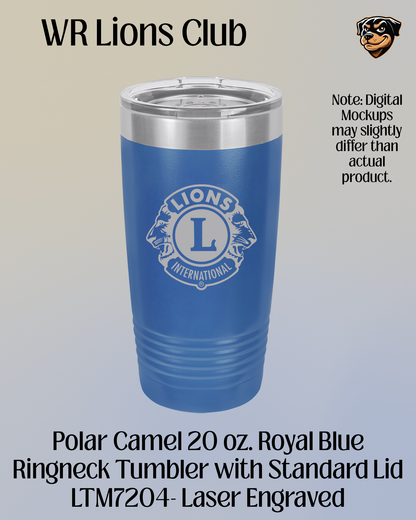 WR Lions 20 ounce Insulated Tumbler