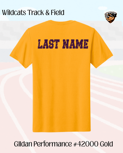 Wild Rose Track and Field Performance Tee