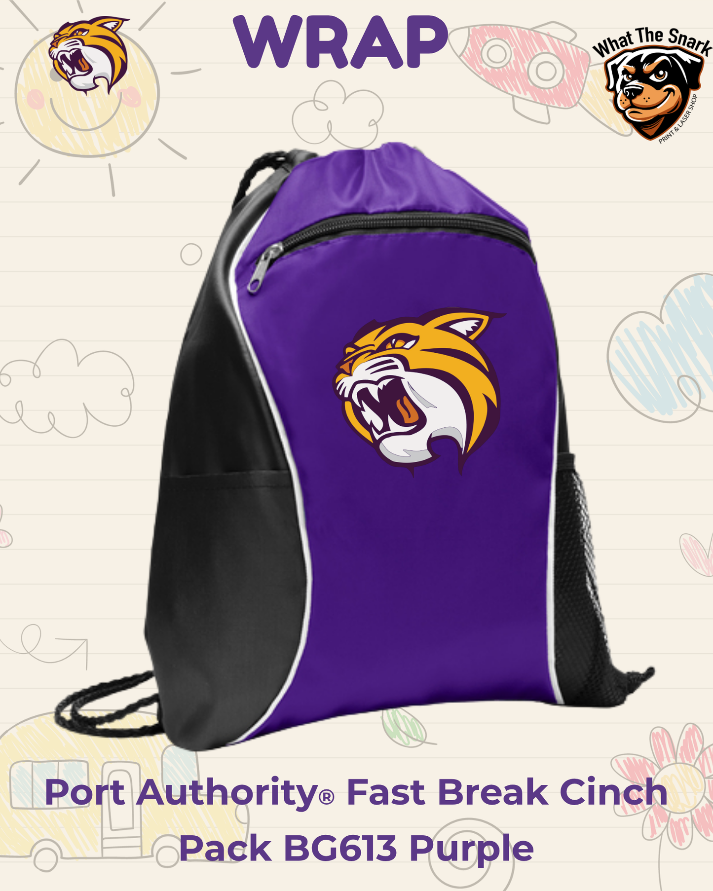 WRAP Wildcats Cinch Pack
