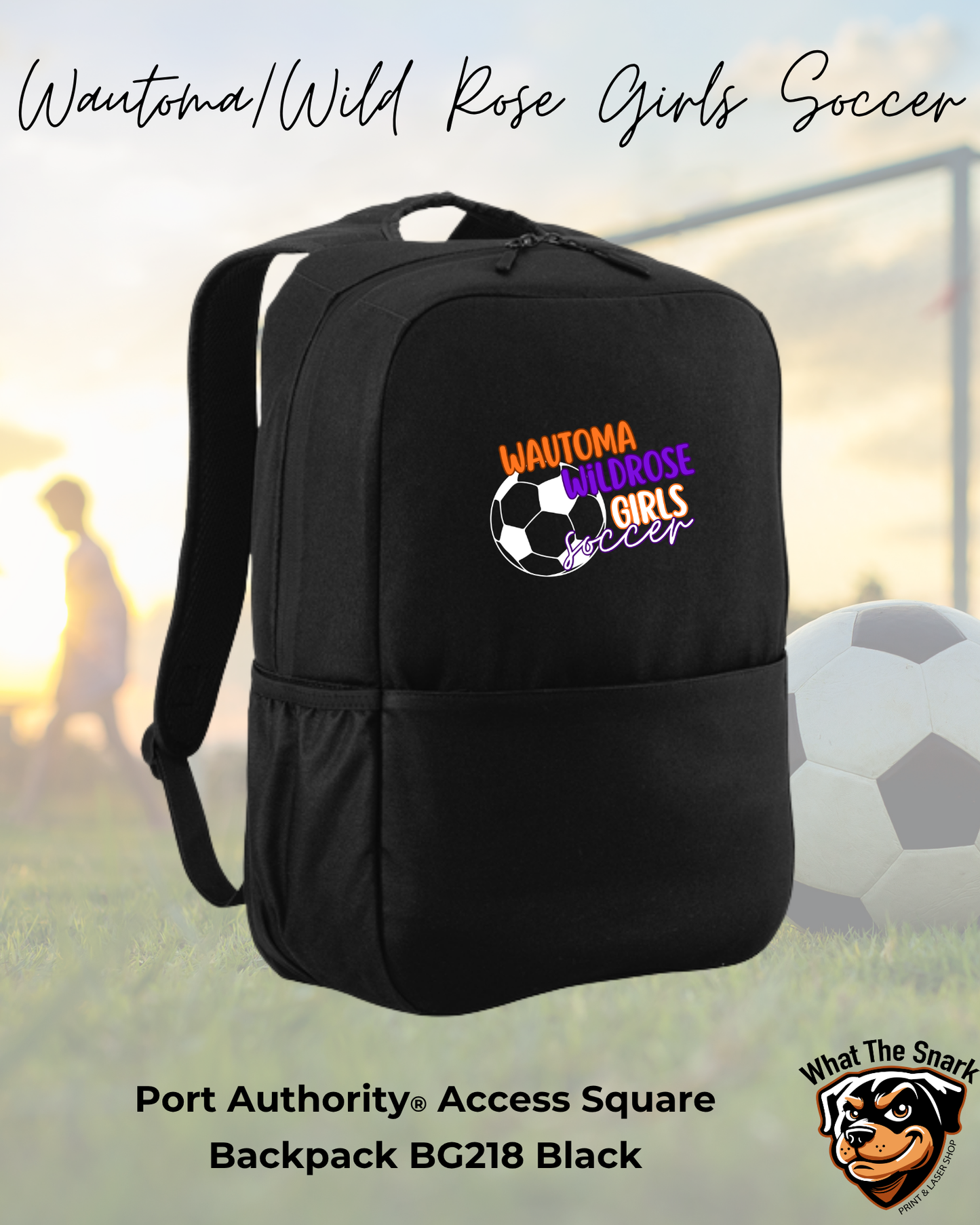 Wautoma Wild Rose Girls Soccer Port Authority Backpack
