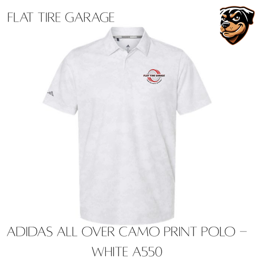 Flat Tire Garage Adidas Camo Polo