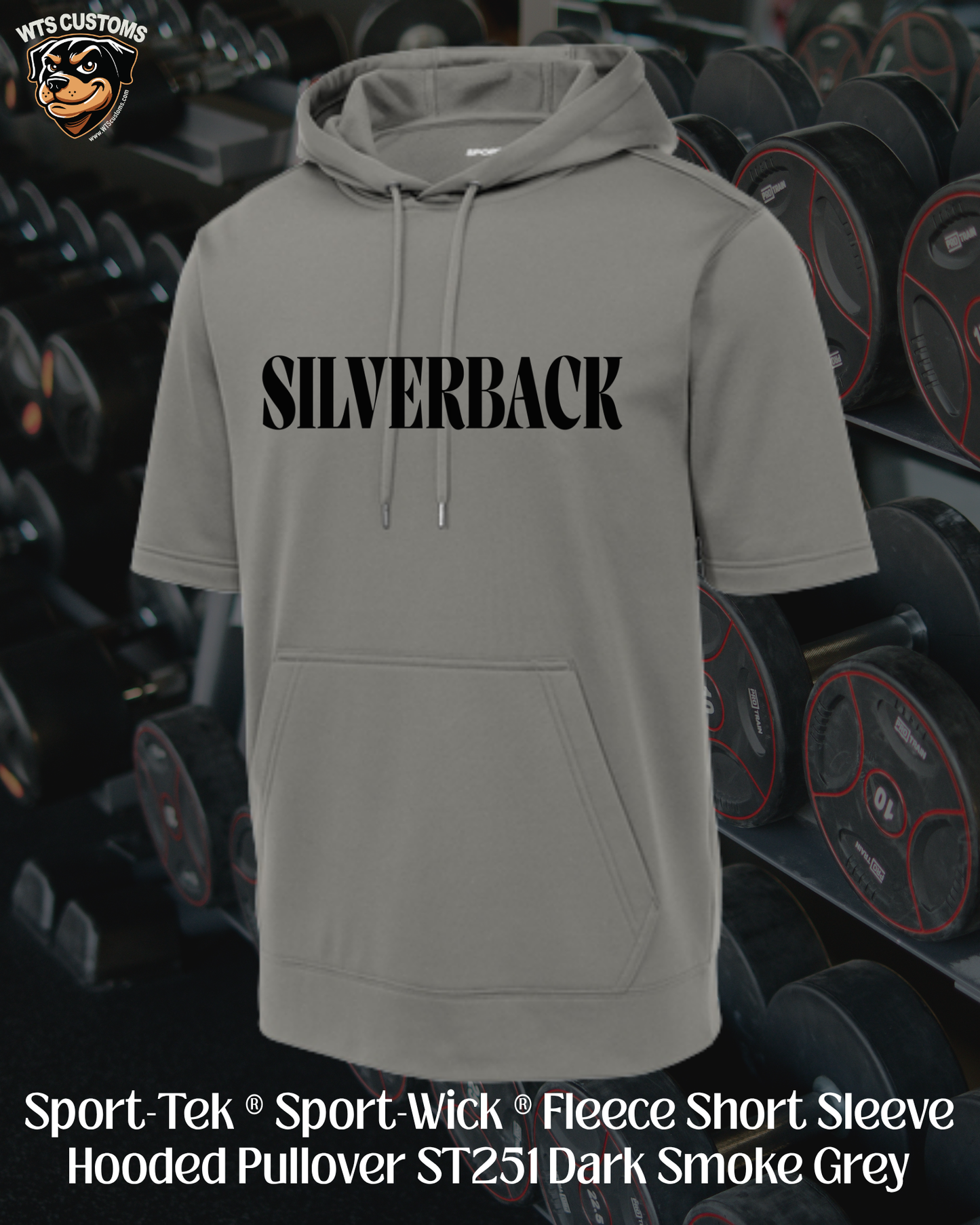 Silverback Moisture-Wick Short Sleeve Hoodie