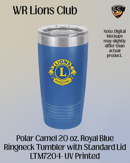 WR Lions 20 ounce Insulated Tumbler