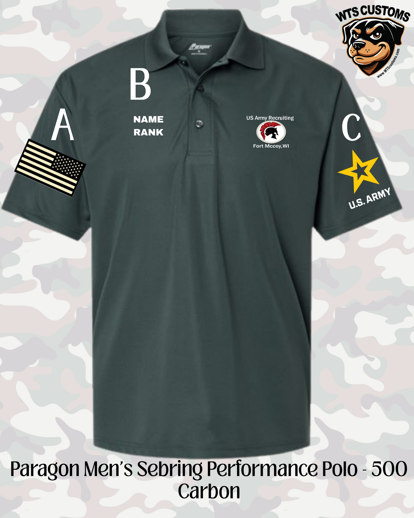 Fort Mccoy Logo Paragon Polo