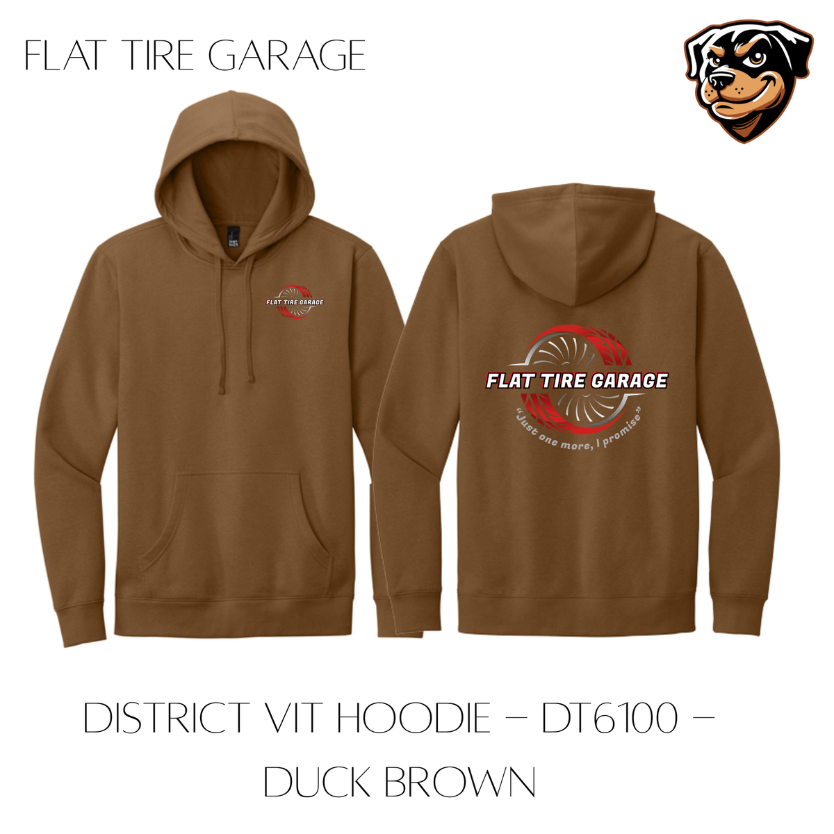 Flat Tire Garage Hoodie