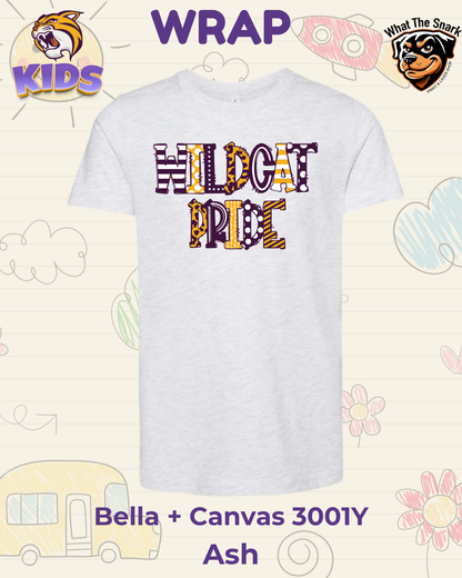 WRAP Wildcat Doodle Youth Tee