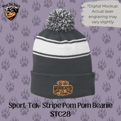Wild Rose Wildcats Stacked Pom Pom Beanie