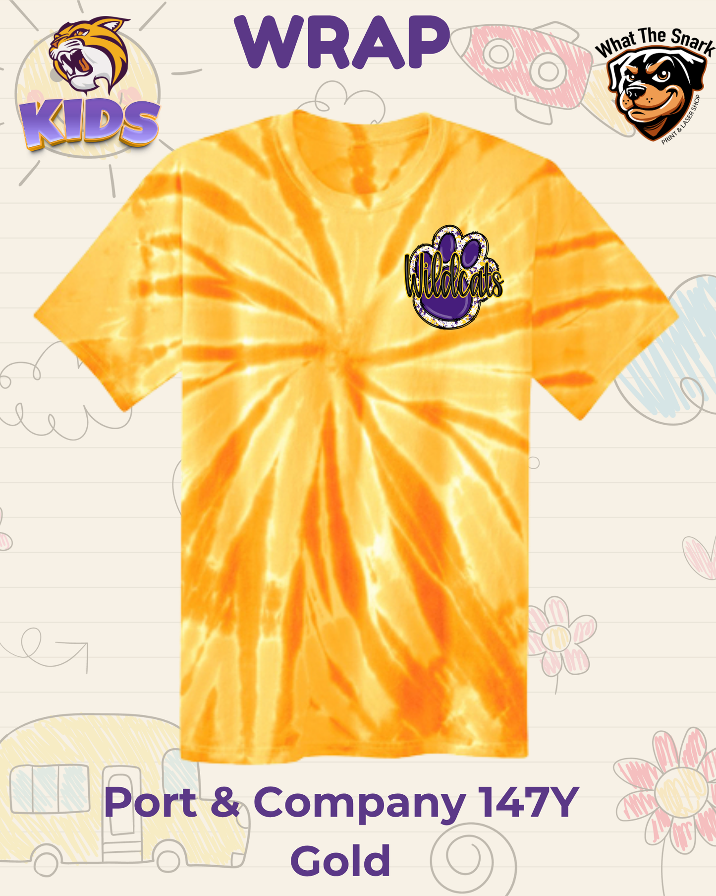 WRAP Livin' the Wildcat Life Youth Tee