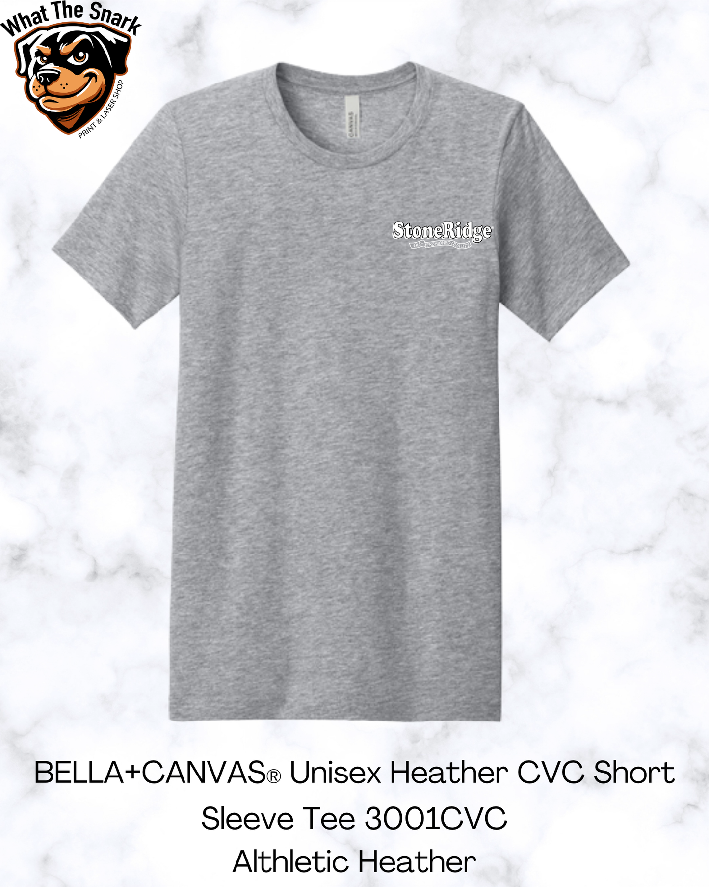 BELLA+CANVAS® Unisex Heather CVC Short Sleeve Tee
