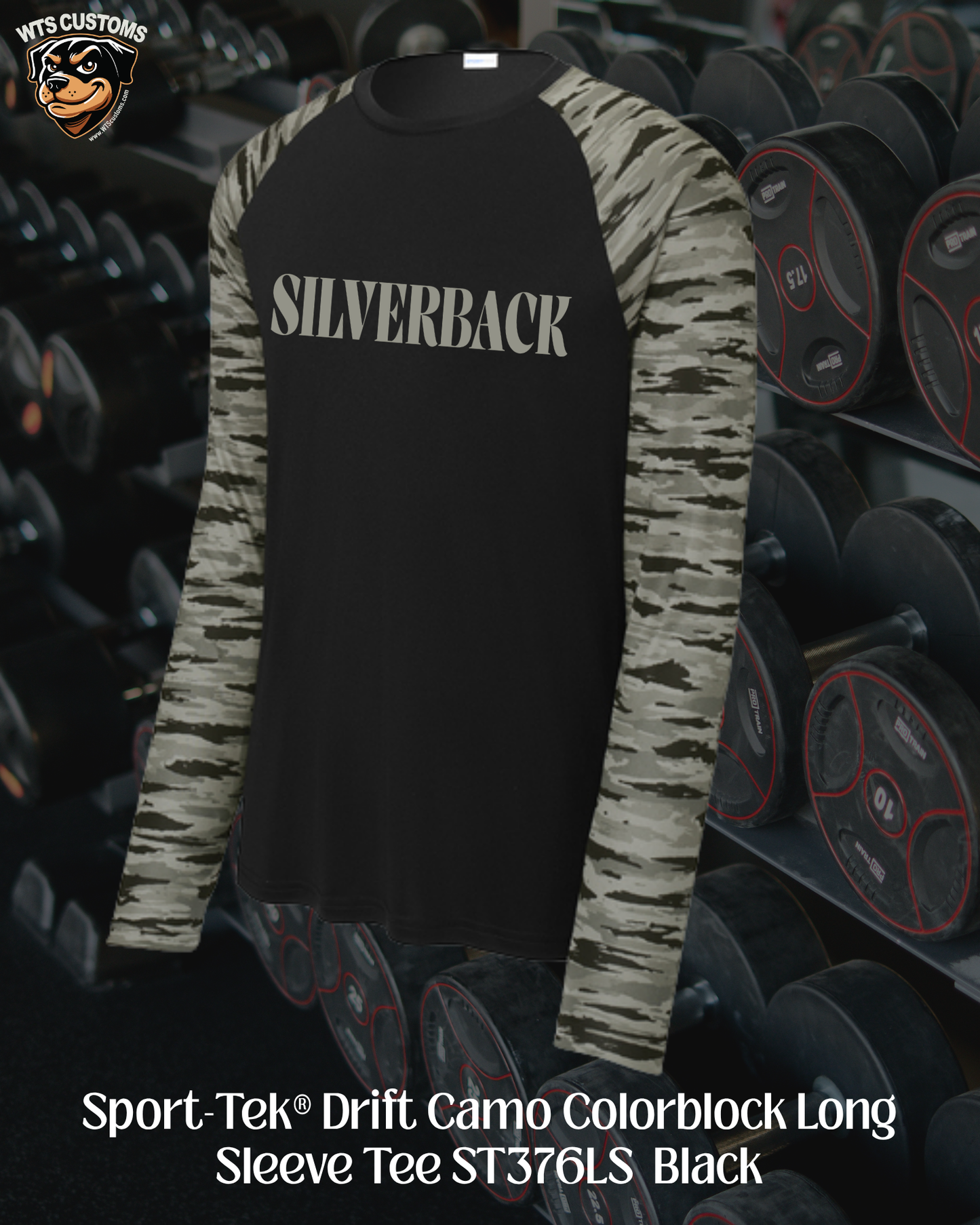 Silverback Text Camo Long Sleeve