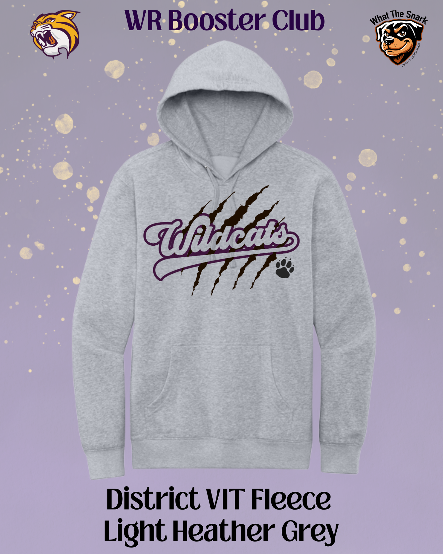 Wildcats Paw & Claw Script Hoodie