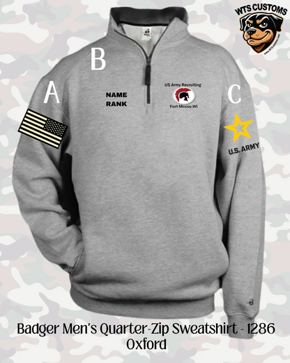 Fort Mccoy Logo Badger 1/4 Zip