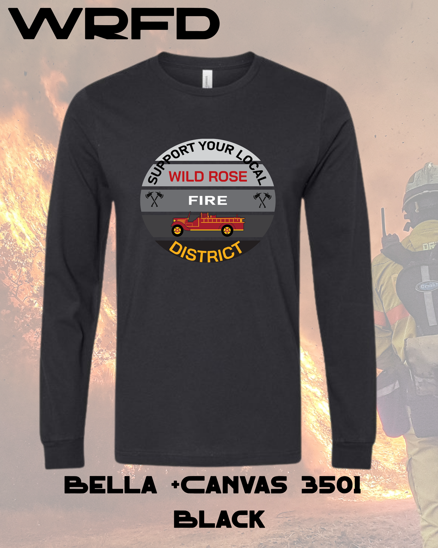 WRFD Firetruck Supporter Emblem Long Sleeve