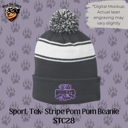 Wild Rose Wildcats Stacked Pom Pom Beanie