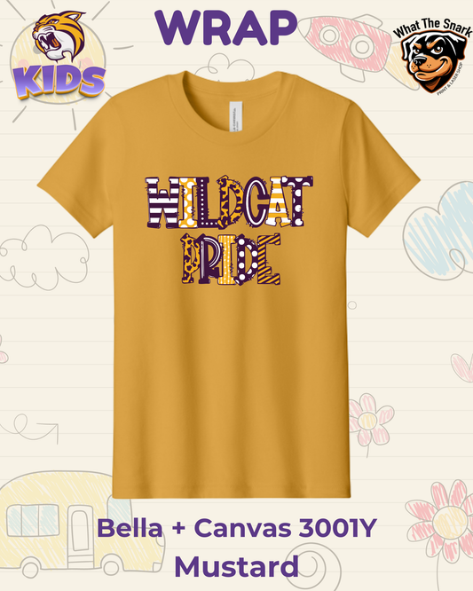 WRAP Wildcat Doodle Youth Tee