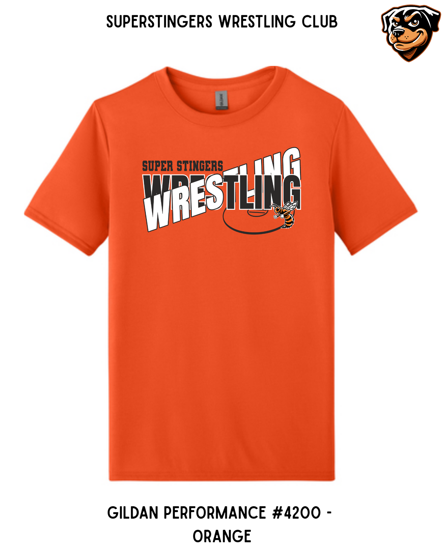Super Stingers Layered Text Performance Tee