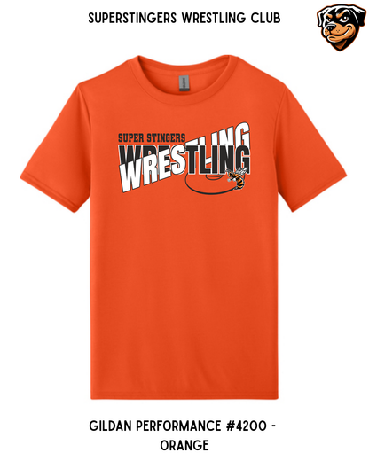 Super Stingers Layered Text Performance Tee