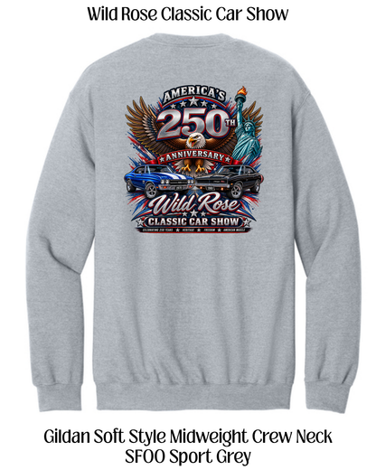 WR Classic Car Show America's 250th Crewneck Sweatshirt