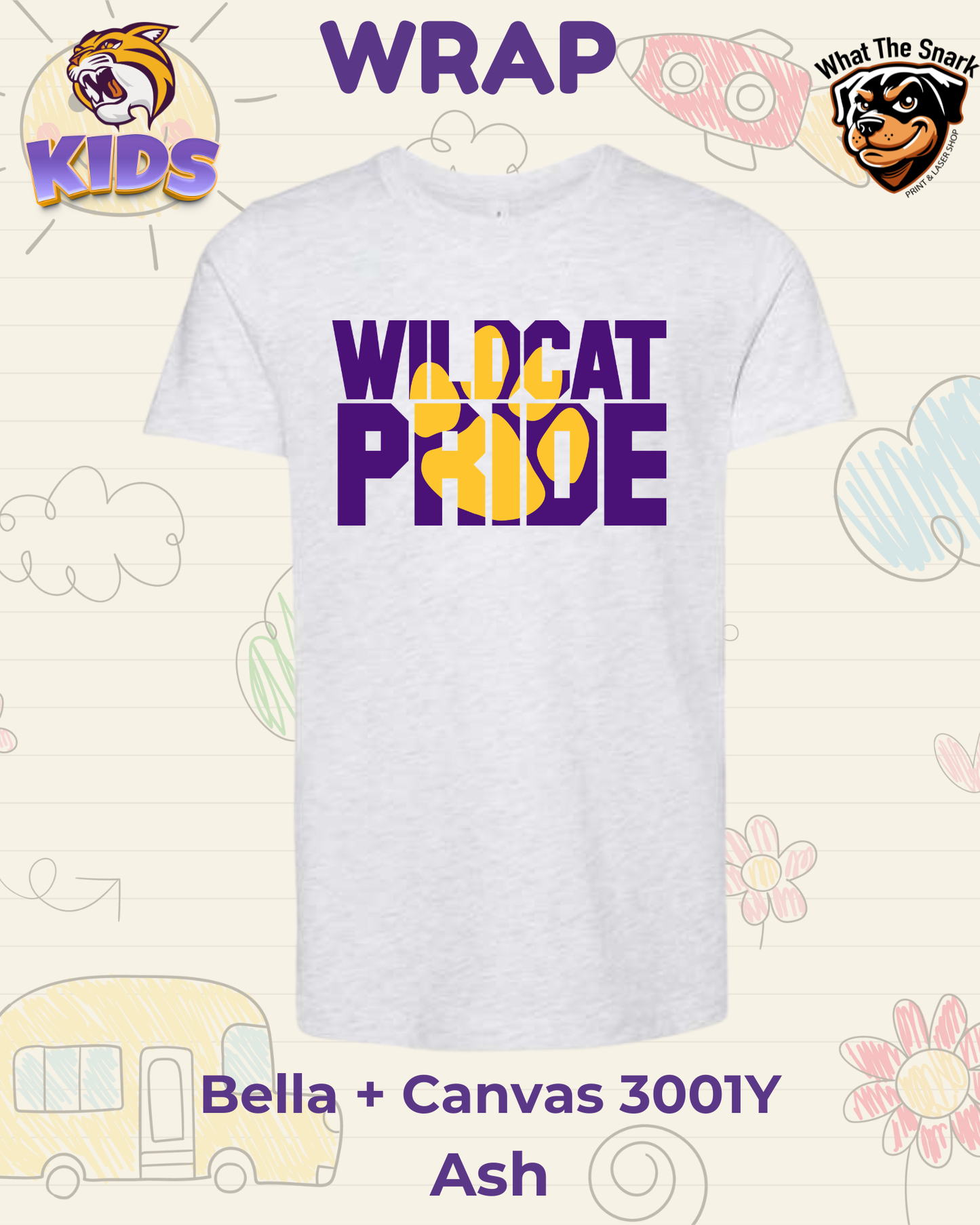 WRAP Wildcat Pride Youth Tee