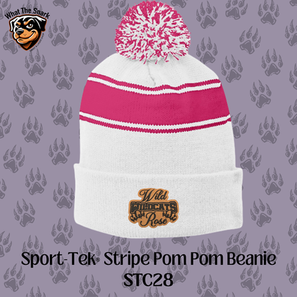 Wild Rose Wildcats Stacked Pom Pom Beanie