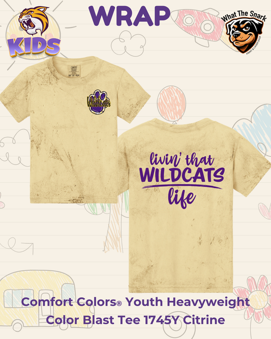 WRAP Livin' the Wildcat Life Youth Tee