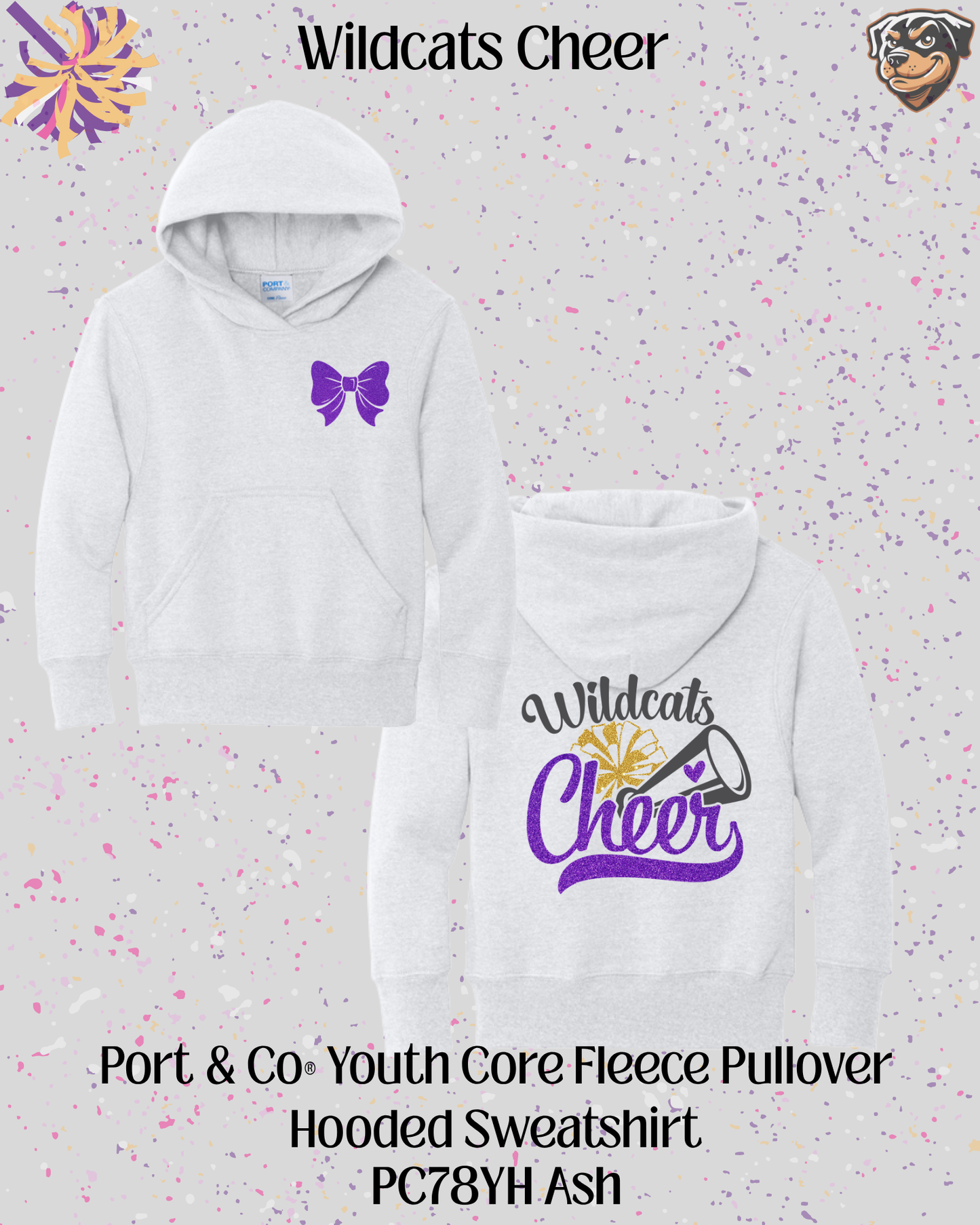 Wildcats Cheer Youth Hoodie